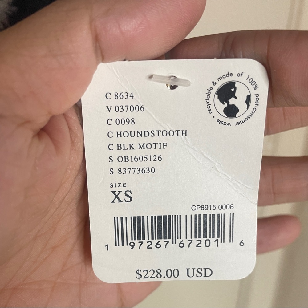 NWT FP Movement Hit the Slopes Fleece Overalls Houndstooth Combo Sizes XS, S, L - Picture 7 of 12